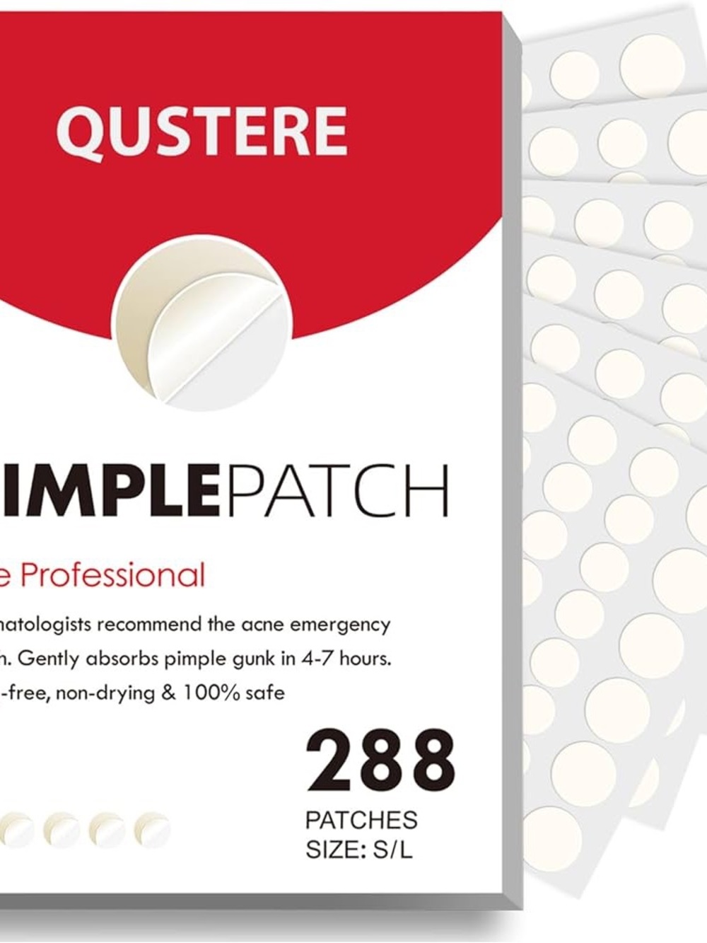 QUSTERE Pimple Patch - Beige/White Acne Patches (288)